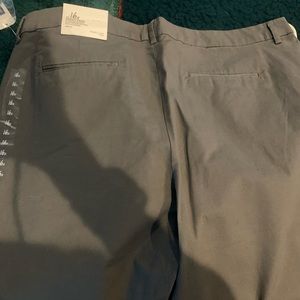 Wide leg gray khakis